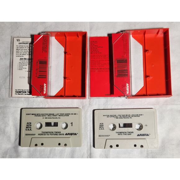 Thompson Twins Into The Gap, Here's To The Future Cassette Tested 80s Pre-owned - Picture 4 of 5